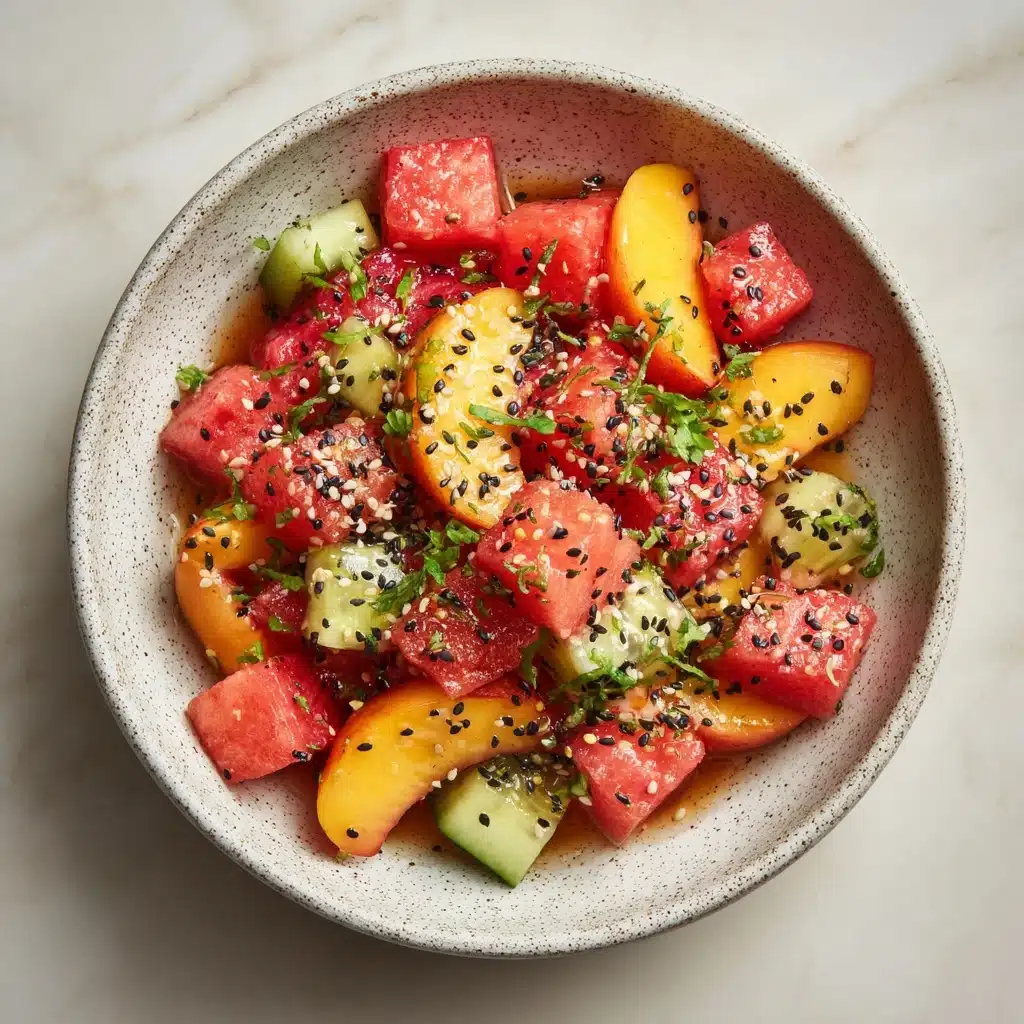 Summer Peach Watermelon Salad Recipe - Recipe Image