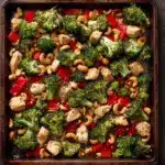 Sheet Pan Cashew Chicken Recipe