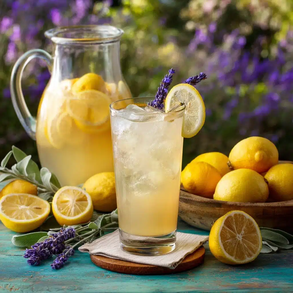 Coconut Lavender Lemonade Mocktail Recipe - Recipe Image
