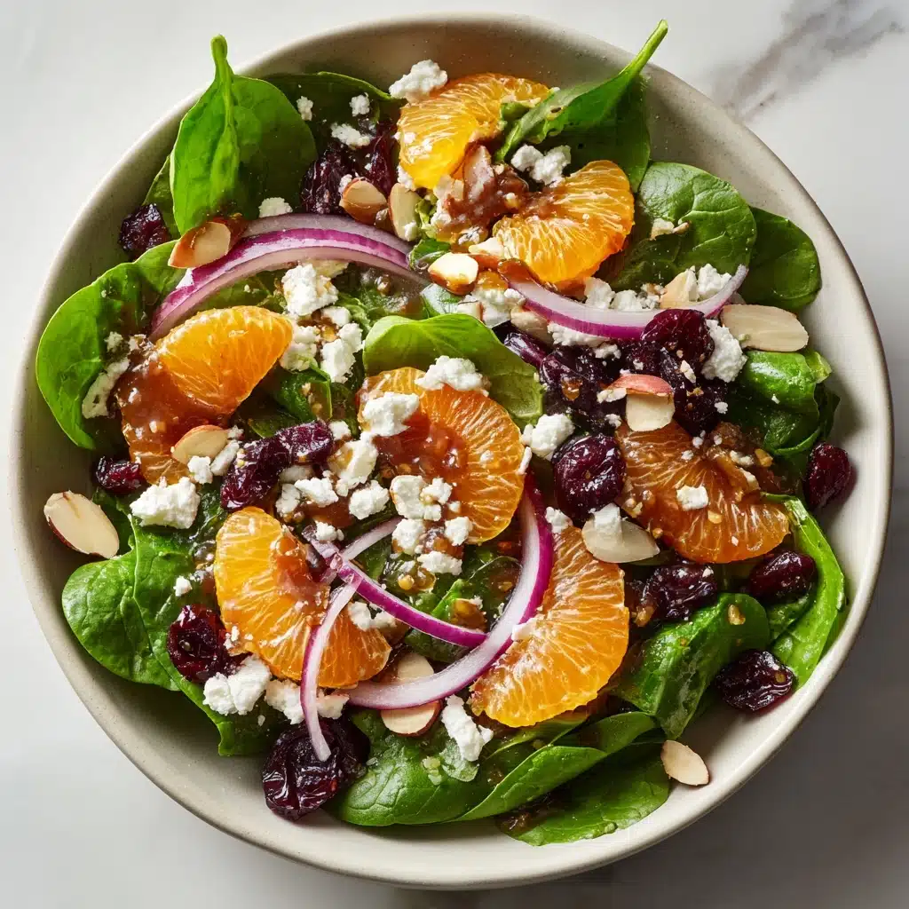 Spinach Mandarin Salad with Honey Balsamic Dressing Recipe