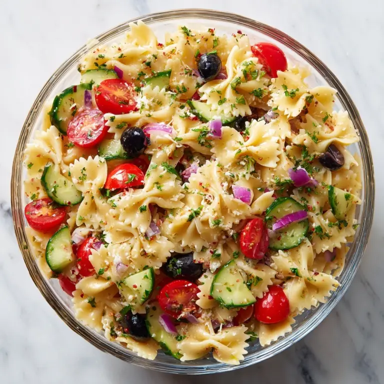 Easy Parmesan Bow Tie Italian Pasta Salad Recipe
