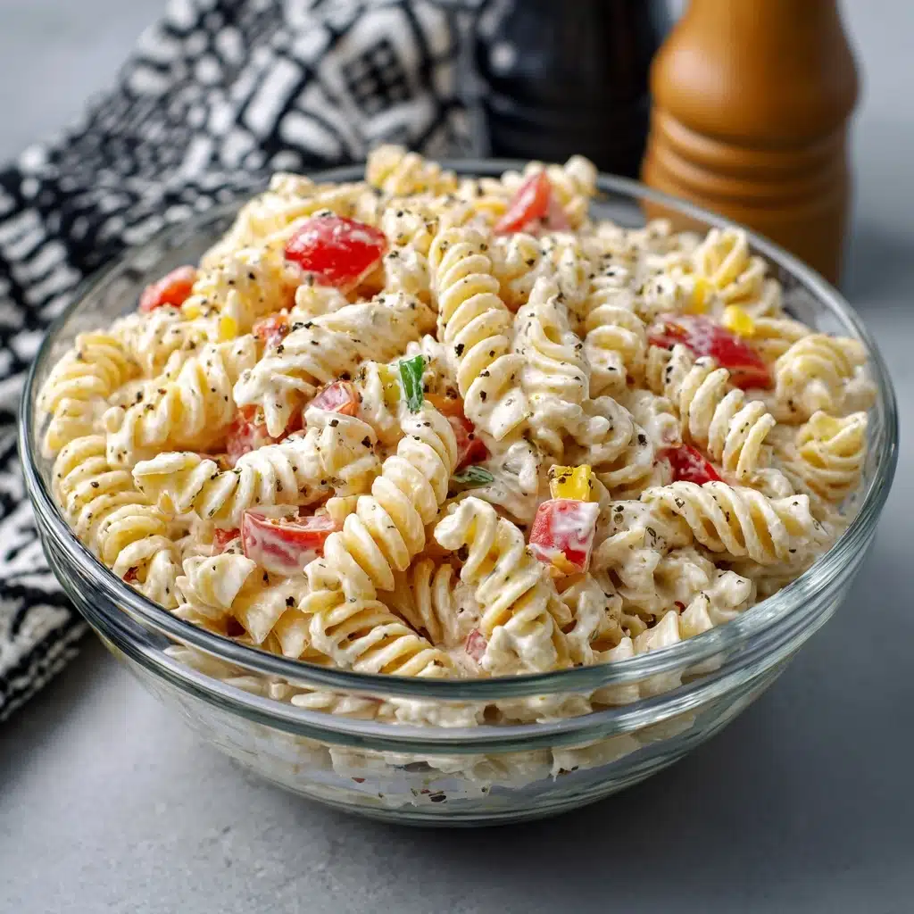 The Best Creamy Pasta Salad Recipe - Recipe Image