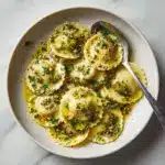 Ravioli with Pistachio Pesto Recipe