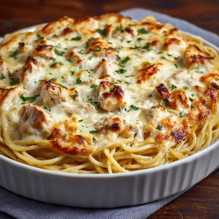 Easy Crockpot Garlic Parmesan Chicken Pasta Recipe