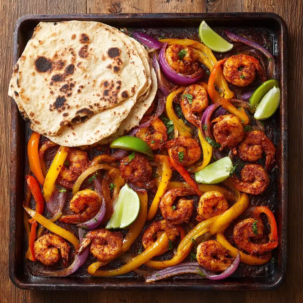 Sheet Pan Shrimp Fajitas Recipe