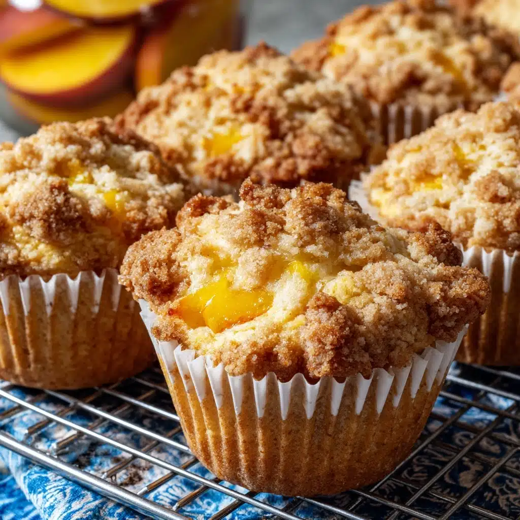 Peach Cobbler Muffins Recipe - Recipe Image