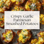 Baked Smashed Potatoes With Garlic & Parmesan Recipe