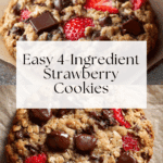 Strawberry Cookies (4 Ingredients) Recipe