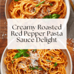 Roasted Red Pepper Creamy Pasta Sauce Recipe