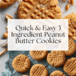 Easy 3 Ingredient Peanut Butter Cookies Recipe