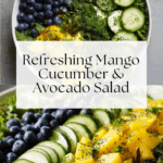 Mango Cucumber Salad with Blueberries and Avocado Recipe