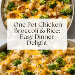 One Pot Chicken Broccoli and Rice Recipe