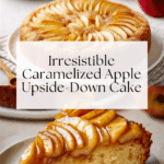 Upside-Down Cake with Caramelized Apple Slices Recipe