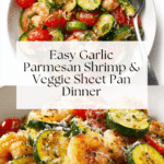 Garlic Parmesan Sheet Pan Shrimp with Zucchini Recipe