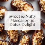 Mascarpone Stuffed Dates with Maple Drizzle Recipe