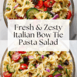 Easy Parmesan Bow Tie Italian Pasta Salad Recipe