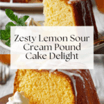 Lemon Sour Cream Pound Cake Recipe