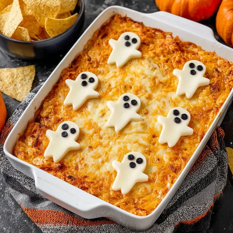 Halloween Buffalo Chicken Dip (Booffalo Dip) Recipe
