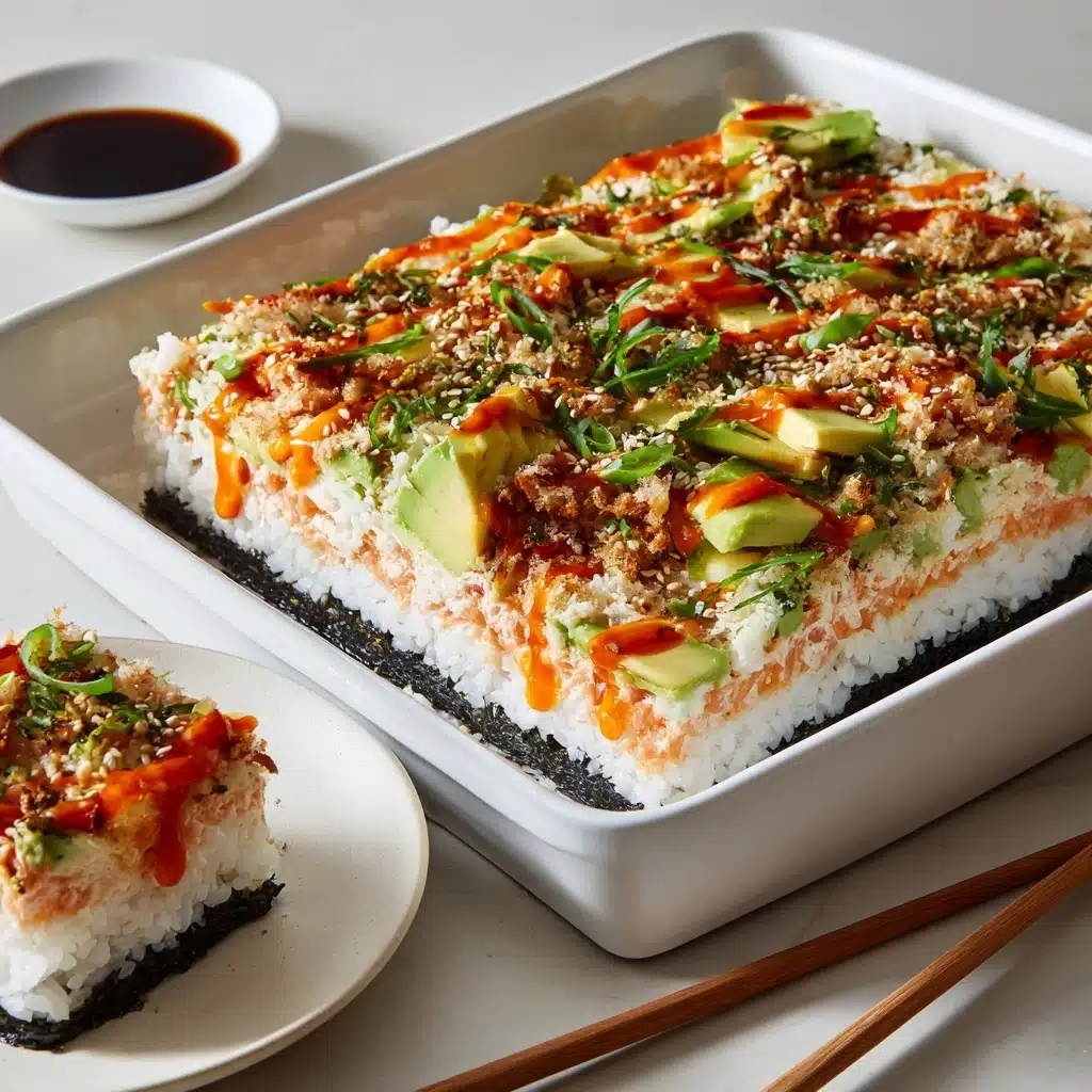 Salmon Sushi Bake Recipe - Recipe Image