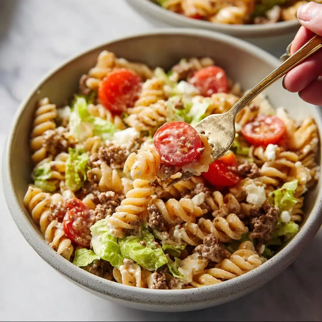 Cheeseburger Pasta Salad Recipe - Recipe Image