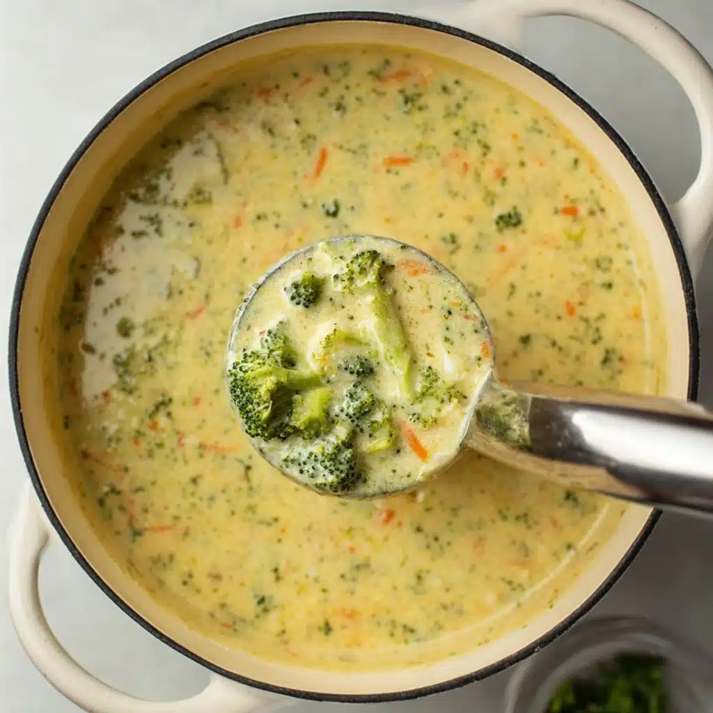 High Protein Broccoli Cheddar Soup Recipe