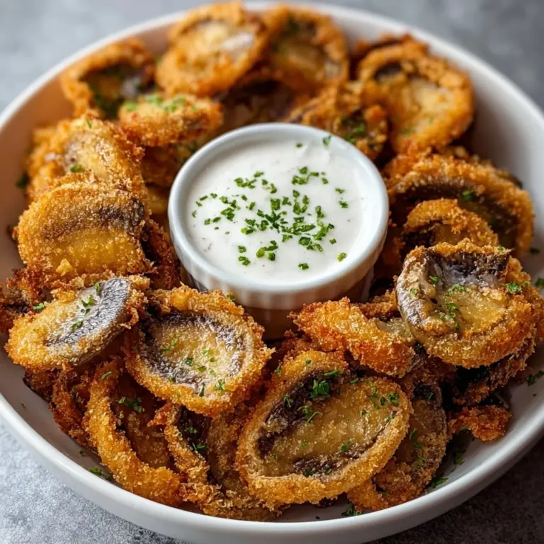 Fried Sliced Mushrooms with Ranch Recipe