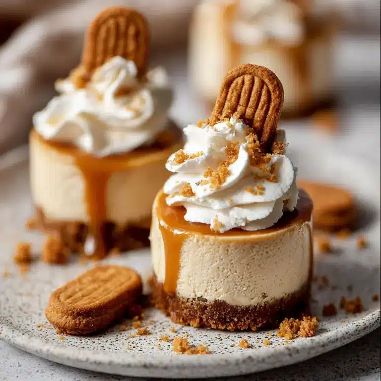 No Bake Mini Biscoff Cheesecakes Recipe