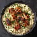 One-Pan Creamy Parmesan Chicken & Rice Recipe