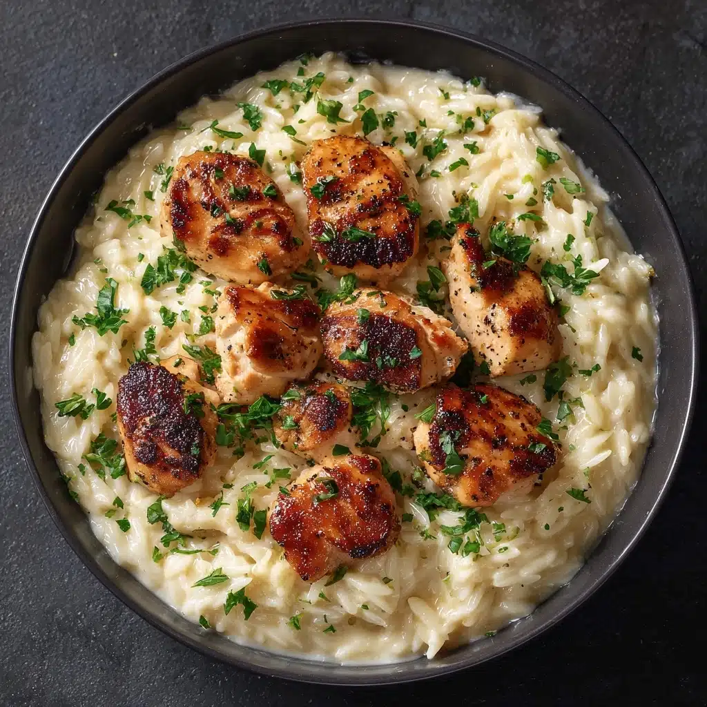 One-Pan Creamy Parmesan Chicken & Rice Recipe - Recipe Image