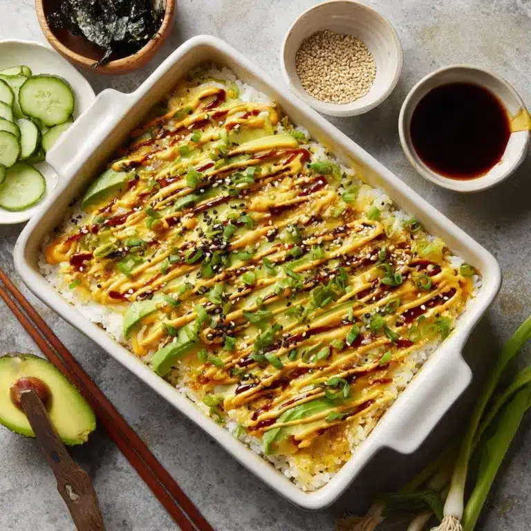 Salmon Sushi Bake Recipe