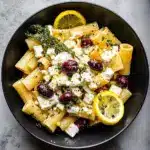 Feta & Cranberry Rigatoni Salad with Lemon Vinaigrette Recipe