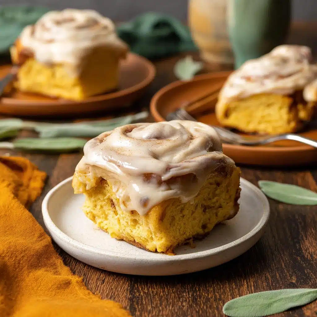 Homemade Pumpkin Chai Cinnamon Rolls Recipe - Recipe Image