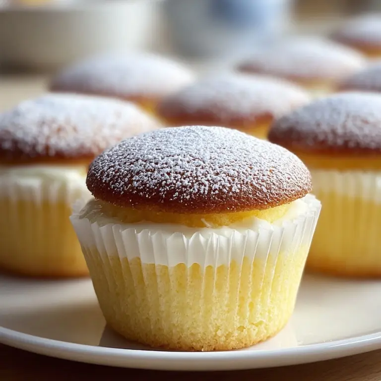 Fluffy Japanese Cotton Cheesecake Cupcakes You Must Try! Recipe