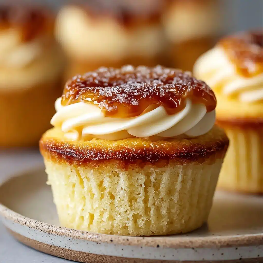 Vanilla Bean Crème Brûlée Cheesecake Cupcakes Recipe
