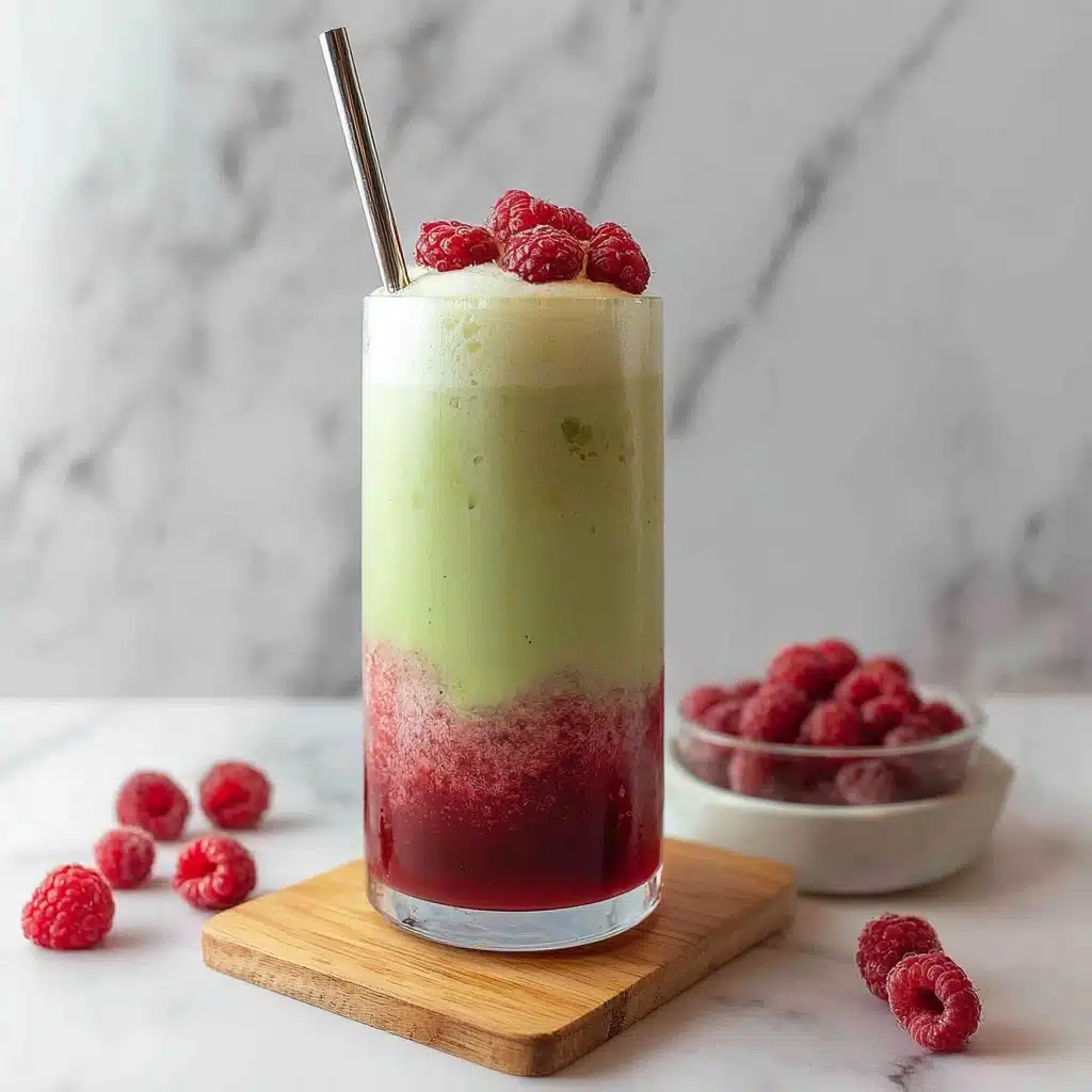 Iced Raspberry Vanilla Matcha Latte Recipe