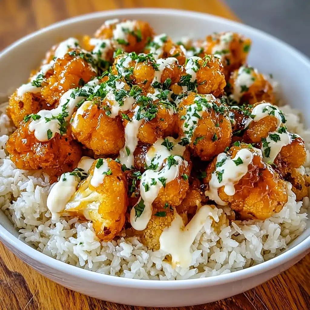 Honey Garlic Chicken Bites Over Creamy Rice Recipe - Recipe Image