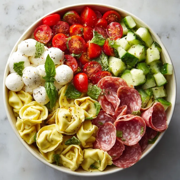 Salami-Mozzarella Tortellini Pasta Salad Recipe