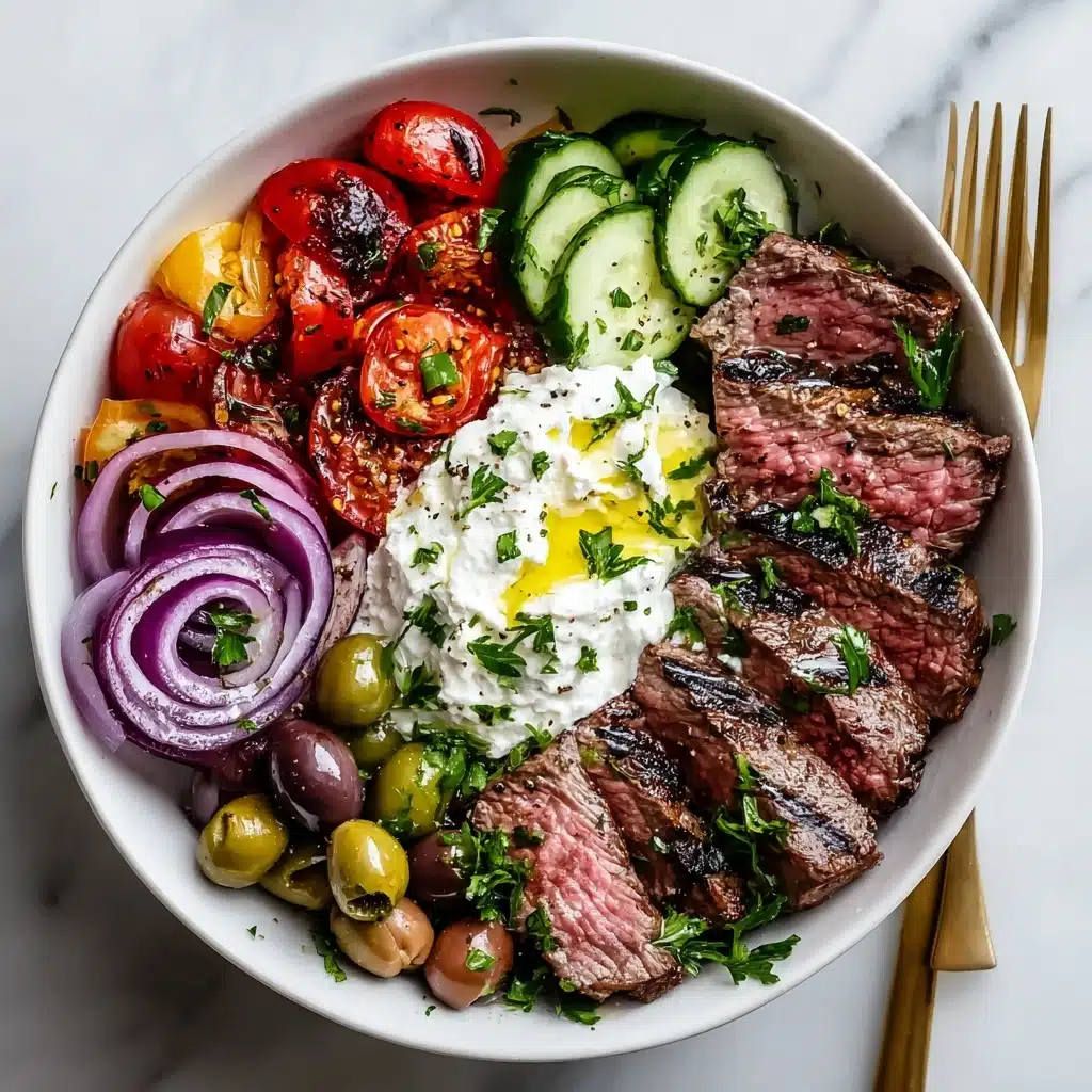 Mediterranean Steak Bowl Recipe