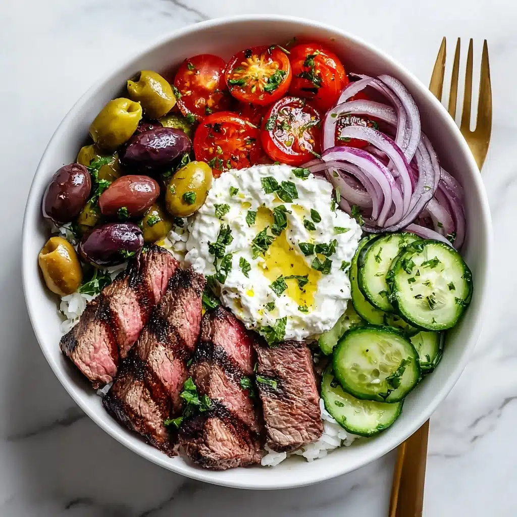 Mediterranean Steak Bowl Recipe - Recipe Image