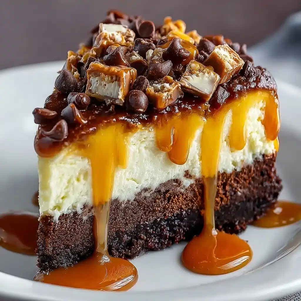 Caramel Brownie Cheesecake Recipe - Recipe Image