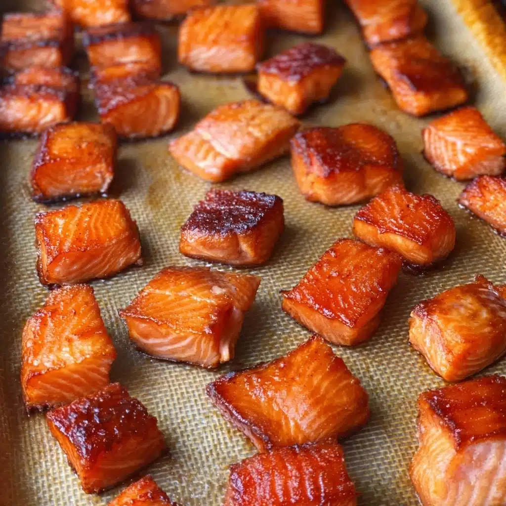 Candied Smoked Salmon Bites Recipe - Recipe Image