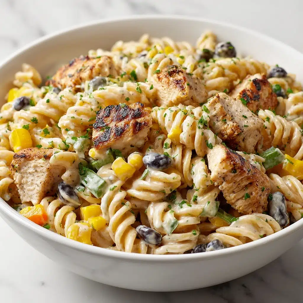 BBQ Chicken Pasta Salad Recipe - Recipe Image