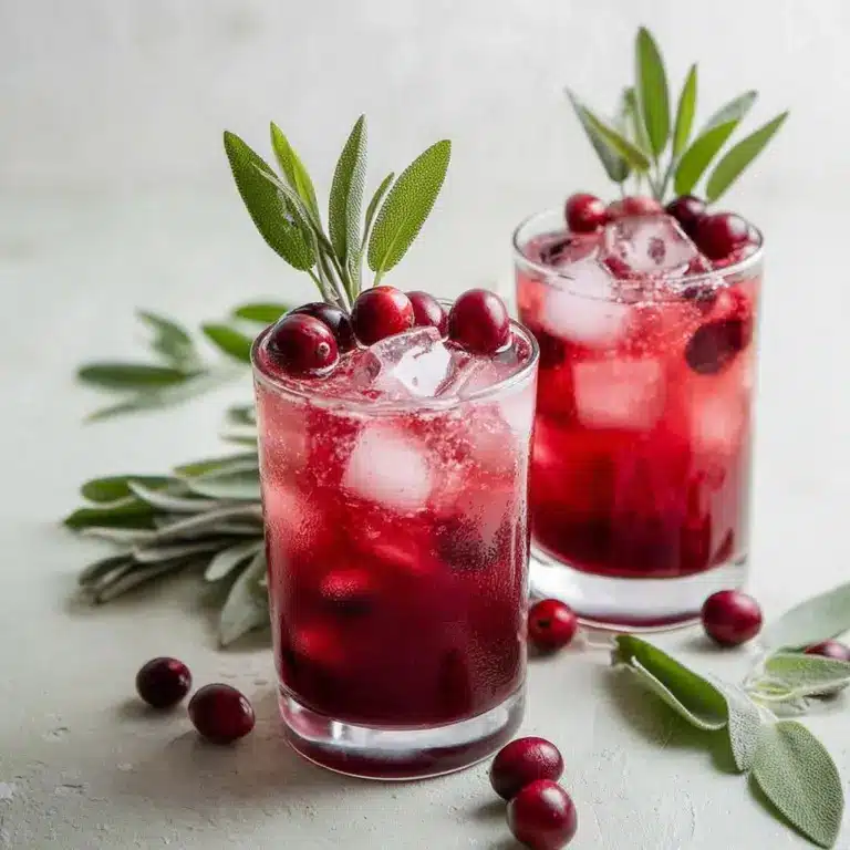 Cranberry Sage Delight Mocktail Recipe