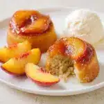 Peach Upside Down Mini Cakes Recipe