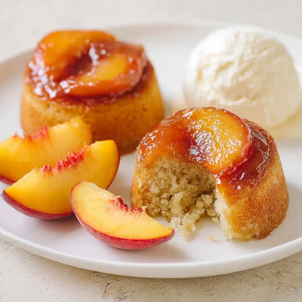 Peach Upside Down Mini Cakes Recipe