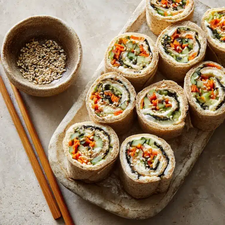 Veggie Sushi Sandwich Rollups Recipe