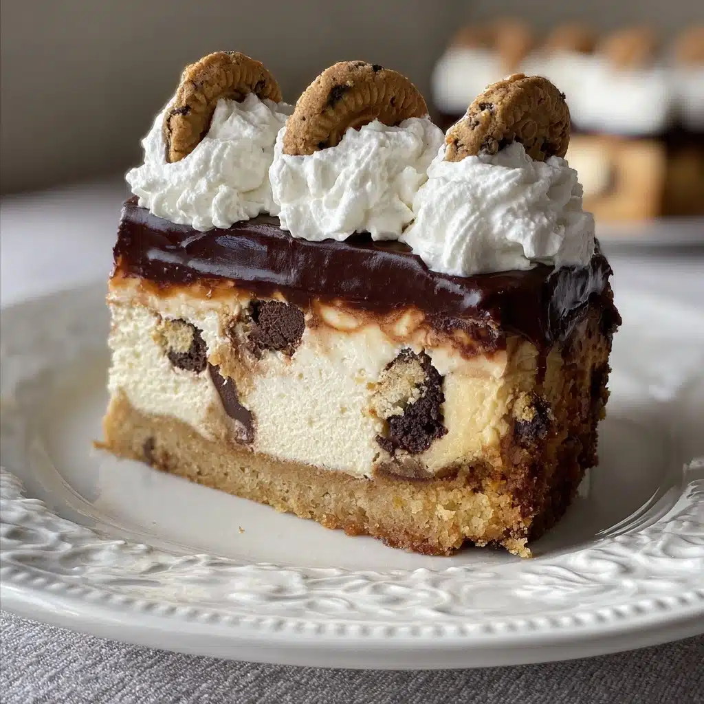 Brown Butter Chocolate Chip Cookie Cheesecake Bars Recipe - Recipe Image