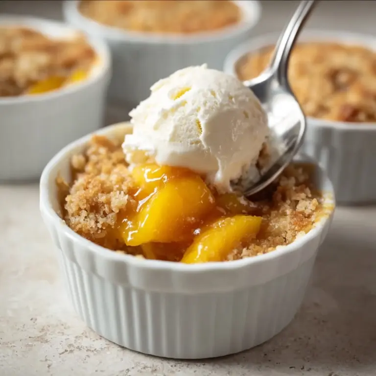 Easy Small Batch Peach Cobbler Recipe