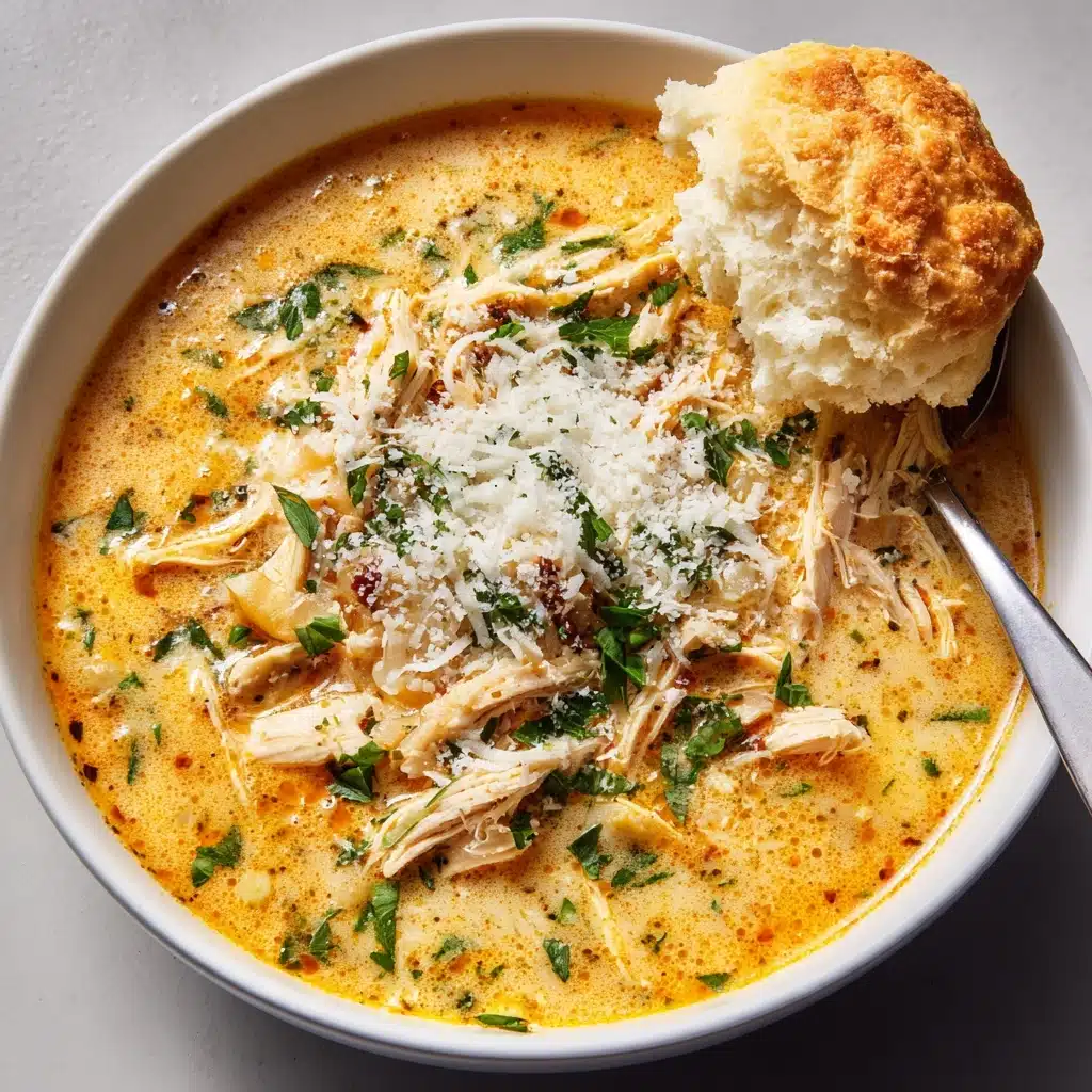Crock Pot Creamy Chicken Parmesan Soup Recipe - Recipe Image
