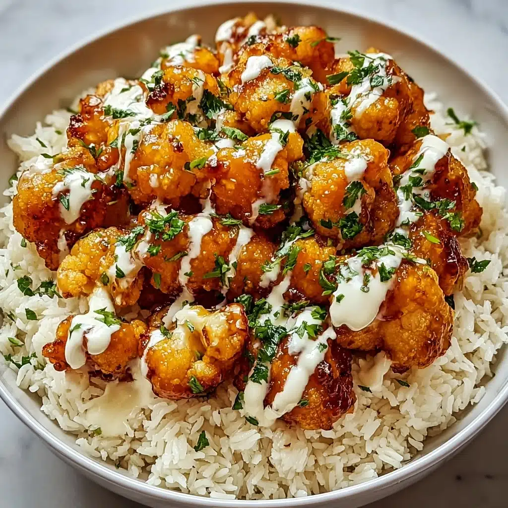 Honey Garlic Chicken Bites Over Creamy Rice Recipe
